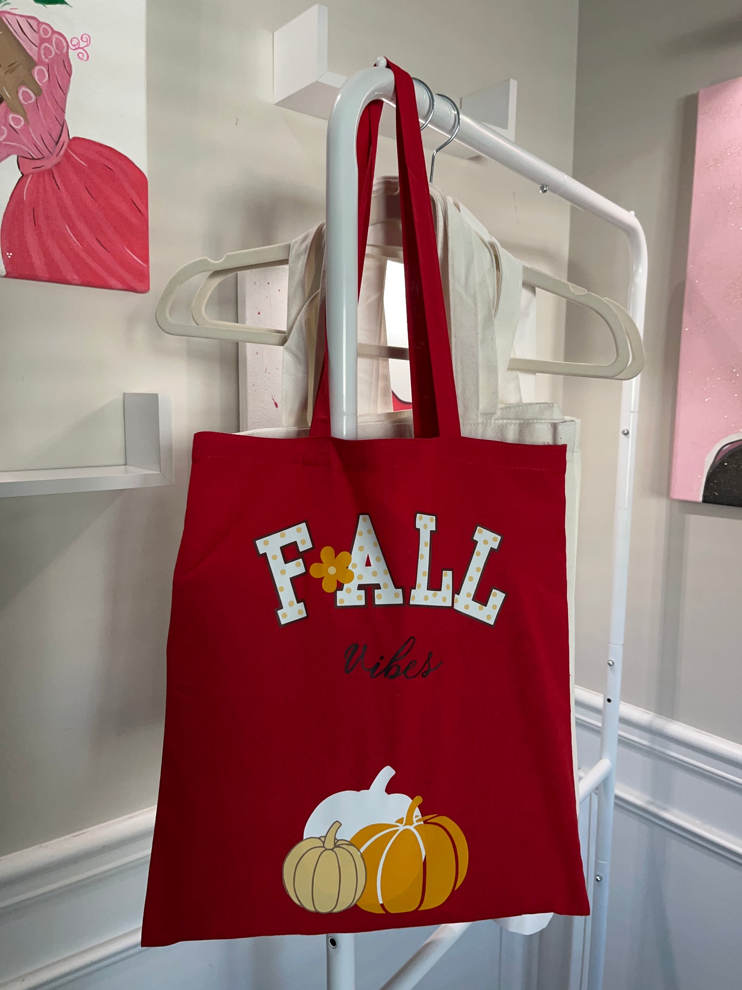 Red Fallš Tote Bag