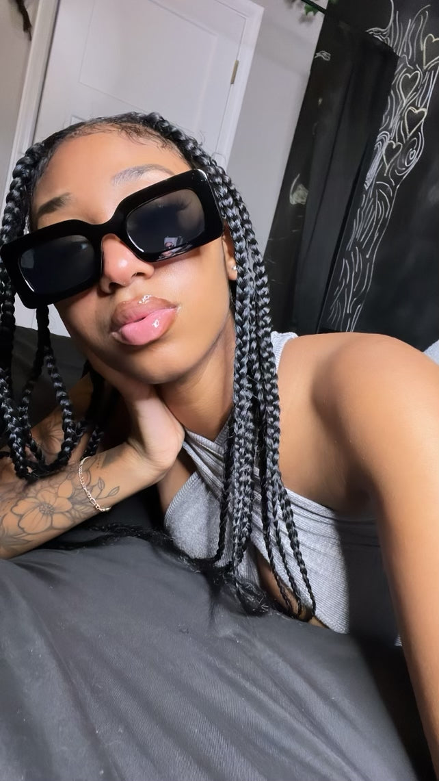 Black Square Sunglasses | Intuitive Lashes and Accessories