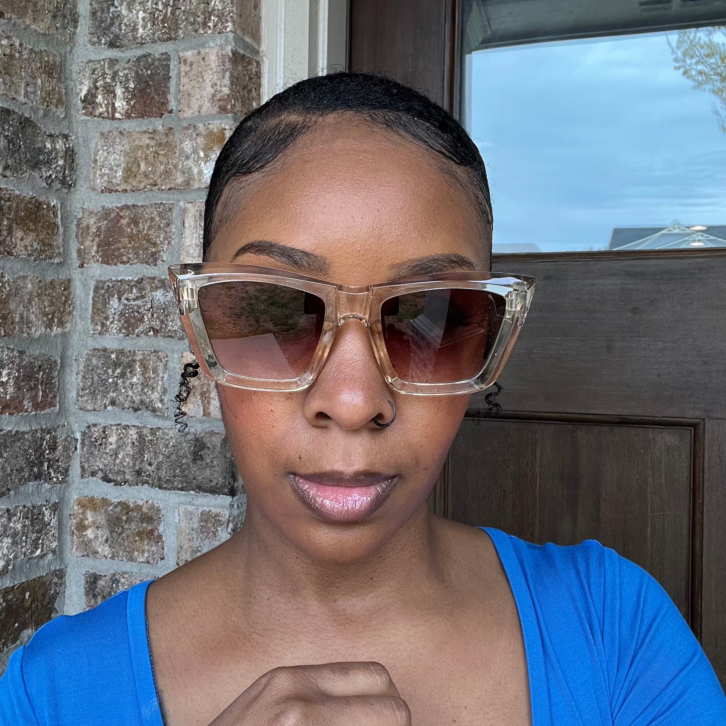 Champagne Cateye Sunglasses