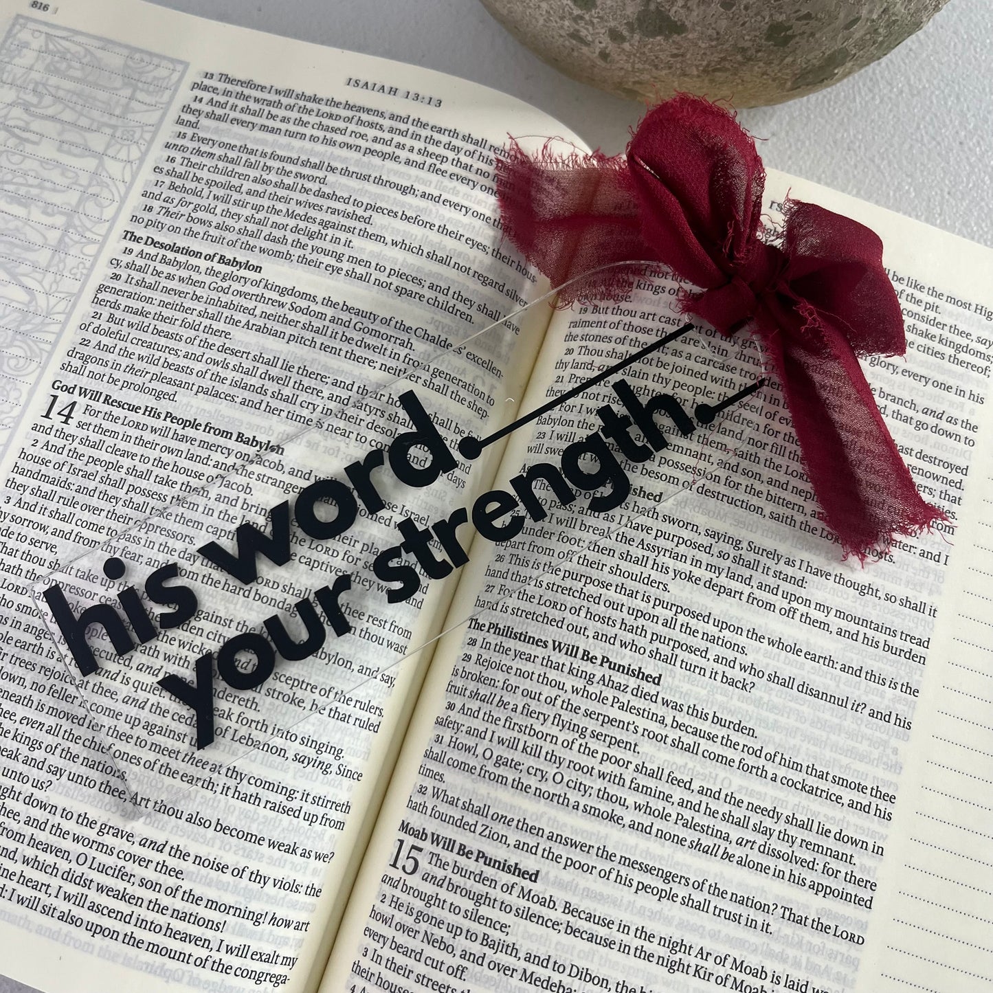 His Word. Your Strength. Bookmarks