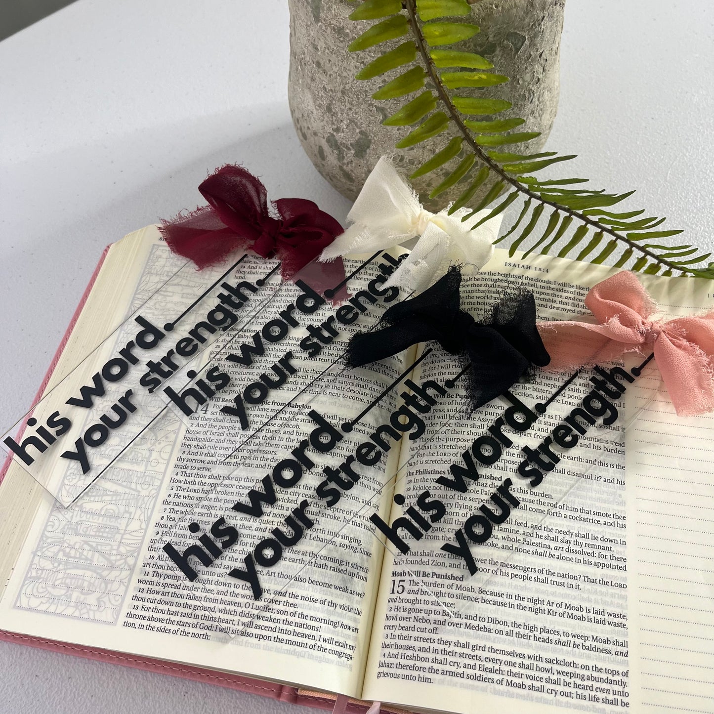 His Word. Your Strength. Bookmarks