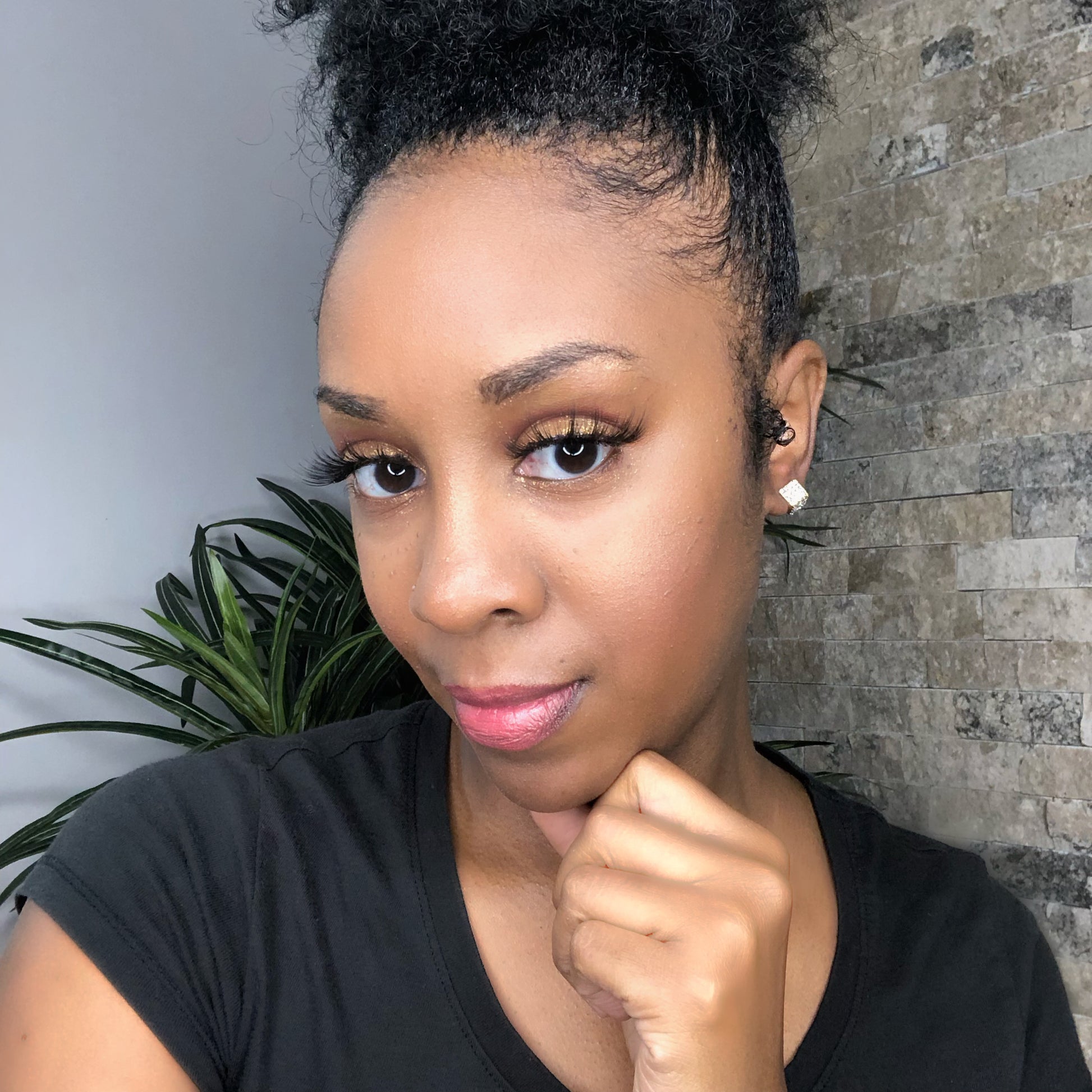 Small Square Earrings | Metal | Intuitive Lashes and Accessories