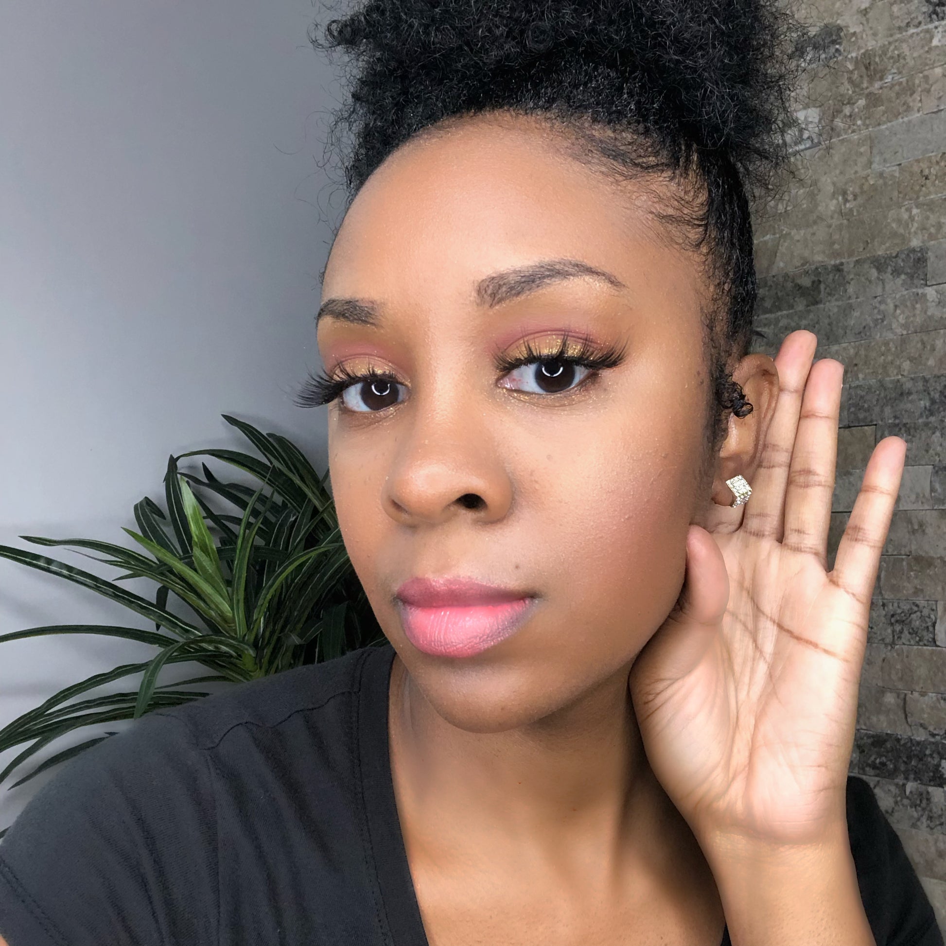 Small Square Earrings | Metal | Intuitive Lashes and Accessories