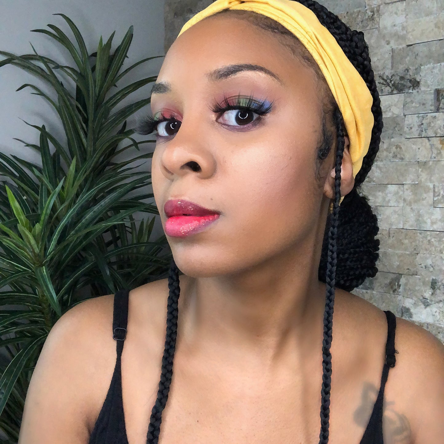 Women Headband Cross Top Knot