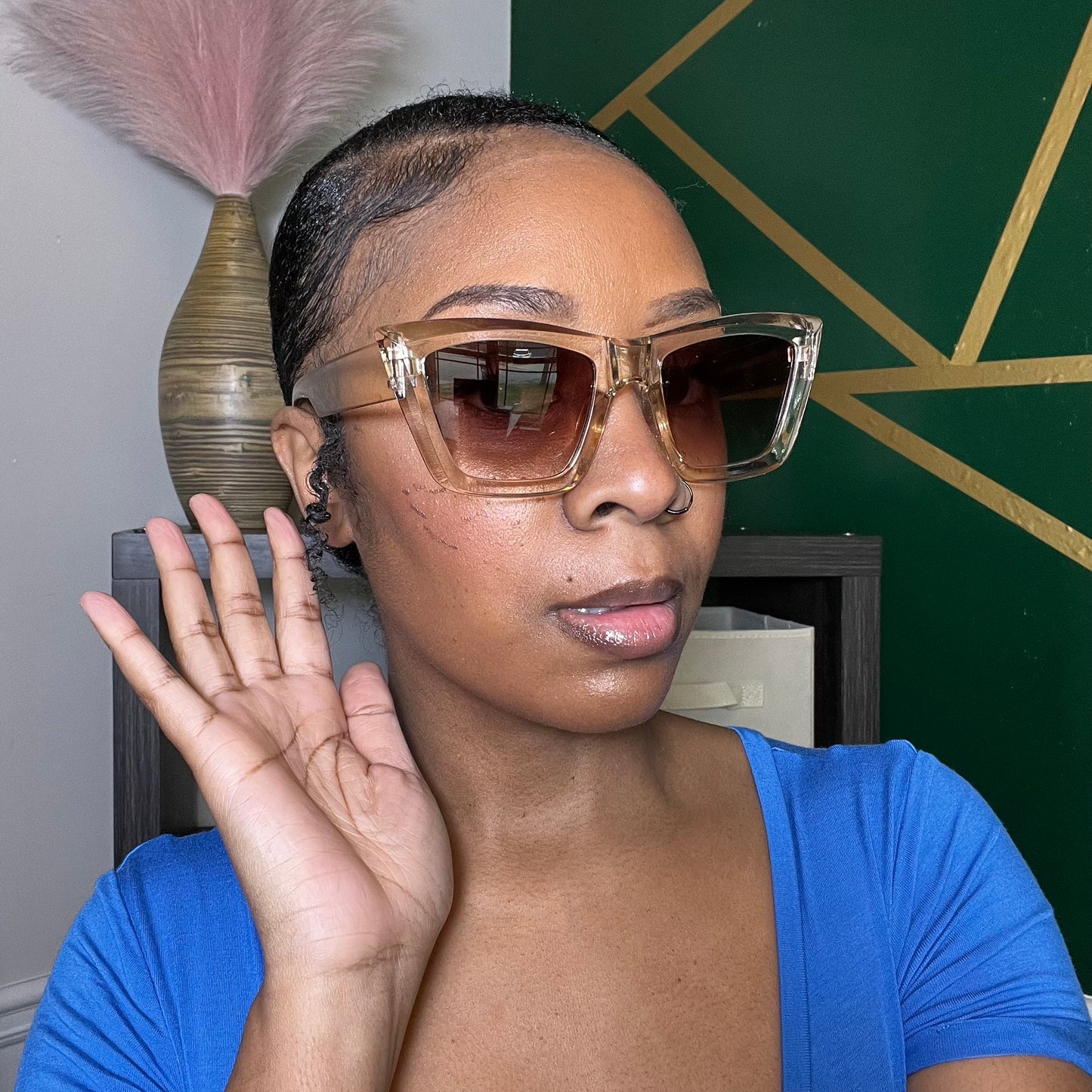 Champagne Cateye Sunglasses