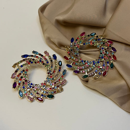 Geometric Hoop Earrings | Intuitive Lashes and Accessories