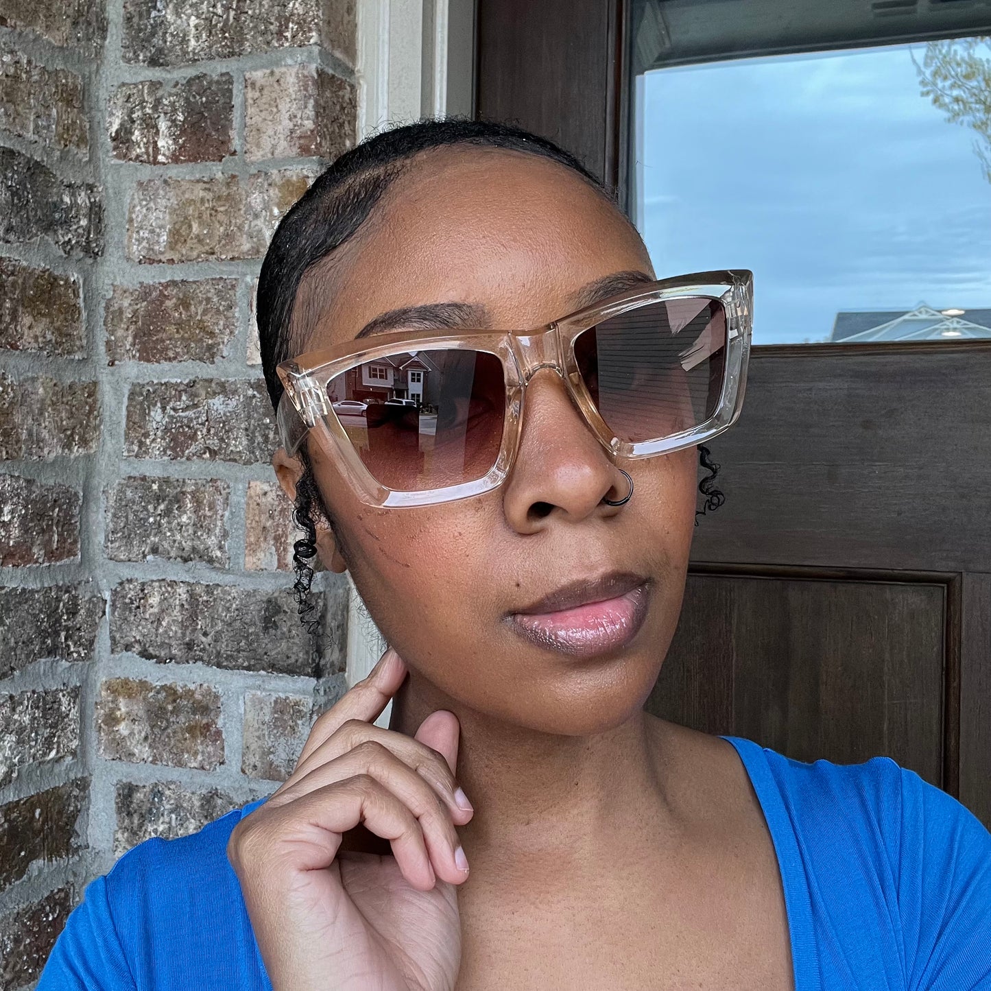 Champagne Cateye Sunglasses