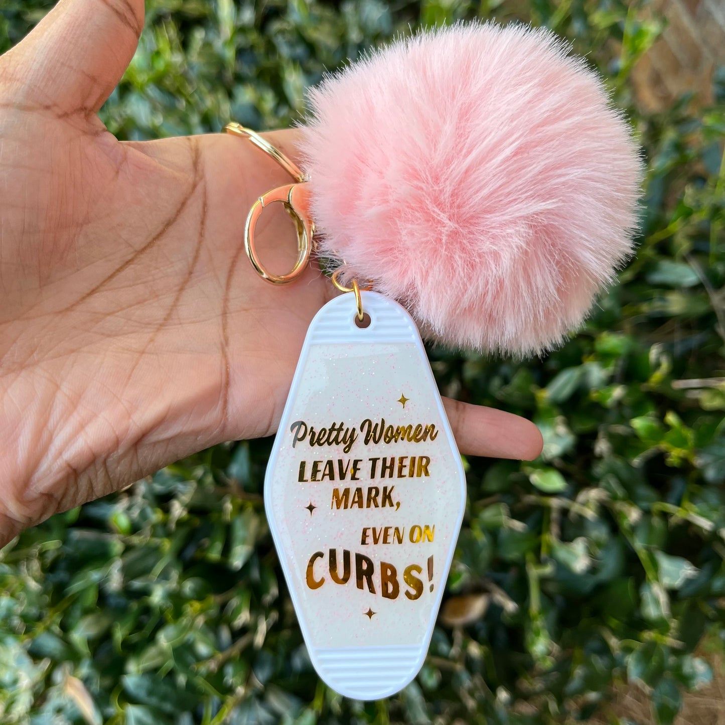 Pretty Women Leave Their Mark Funny Keychains