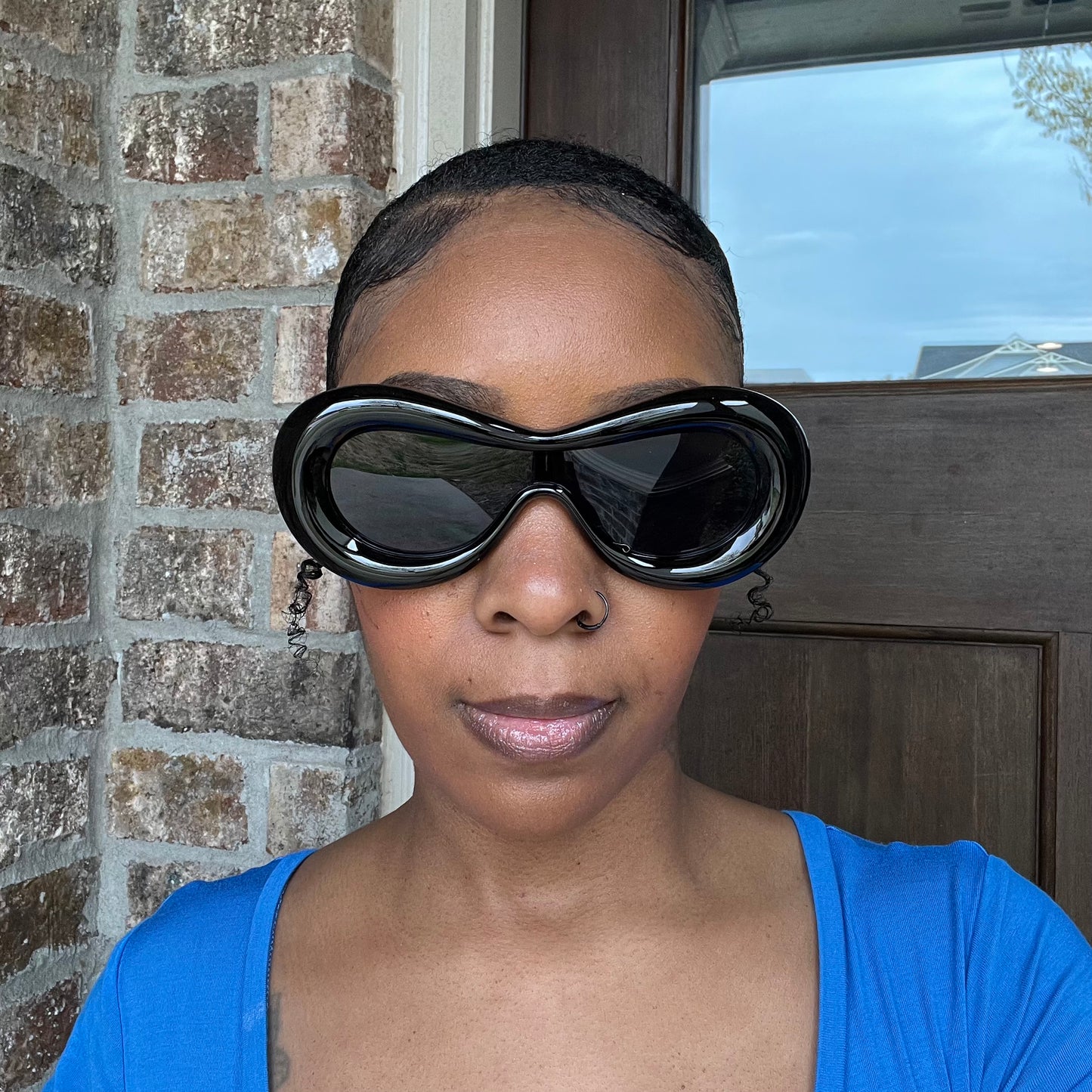 Black Oval Sunglasses